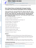 Cover page: Risk of Heart Failure and Death After Prolonged Smoking Cessation: Role of Amount and Duration of Prior Smoking.