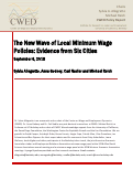 Cover page of The New Wave of Local Minimum Wage Policies: Evidence from Six Cities