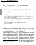 Cover page: Phase II trial of sagopilone, a novel epothilone analog in metastatic melanoma