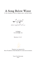 Cover page: A Song Below Water