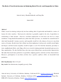Cover page: The Role of Non-Farm Incomes in Reducing Rural Poverty and Inequality in China