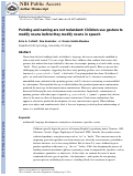 Cover page: Pointing and Naming Are Not Redundant: Children Use Gesture to Modify Nouns Before They Modify Nouns in Speech