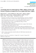 Cover page: Association between subcutaneous white adipose tissue and serum 25-hydroxyvitamin D in overweight and obese adults.