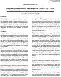 Cover page: Diagnostic Considerations in the Evaluation of Cavitary Lung Lesions