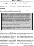 Cover page: Sonographic Scoring for Operating Room Triage in Trauma