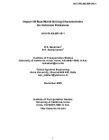 Cover page: Impact Of Real-World Driving Characteristics On Vehicular Emissions