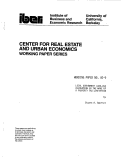 Cover page: Local Government Land-Use Allocation in the Wake of a Property Tax Limitation