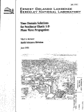 Cover page: Time domain Solutions for Nonlinear Elastic 1-D Plane Wave Propagation