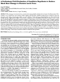 Cover page: A Preliminary Field Evaluation of Candidate Repellents to Reduce Black Bear Damage to Western Larch Trees