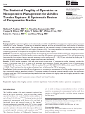 Cover page: The Statistical Fragility of Operative vs Nonoperative Management for Achilles Tendon Rupture: A Systematic Review of Comparative Studies