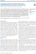 Cover page: Large Multinucleated Variant Endothelial Cells in Allograft Kidney Microvasculature: A Biopsy Series