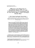 Cover page: Differences in the bioactivity of recombinant human TNF, LT, and T-cell-derived LT-3 on transformed cells in vitro and the Meth A tumor growing in BALB/c mice.