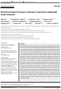 Cover page: Electroconvulsive therapy treatment responsive multimodal brain networks