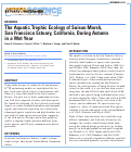 Cover page: The Aquatic Trophic Ecology of Suisun Marsh, San Francisco Estuary, California, During Autumn in a Wet Year