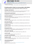 Cover page: Evaluating quality of dental care among patients with diabetes: Adaptation and testing of a dental quality measure in electronic health records.