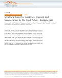 Cover page: Structural basis for substrate gripping and translocation by the ClpB AAA+ disaggregase