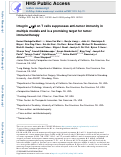 Cover page: Integrin αvβ8 on T&nbsp;cells suppresses anti-tumor immunity in multiple models and is a promising target for tumor immunotherapy