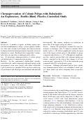 Cover page: Chemoprevention of Colonic Polyps with Balsalazide: An Exploratory, Double-Blind, Placebo-Controlled Study