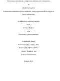 Cover page: Three essays on maternity leave policies, utilization and consequences