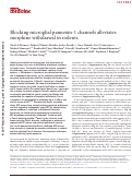 Cover page: Blocking microglial pannexin-1 channels alleviates morphine withdrawal in rodents