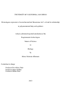 Cover page: Heterologous expression of an uncharacterized thioesterase in E. coli and its relationship to polyunsaturated fatty acid synthesis /