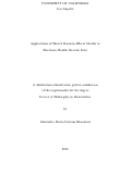 Cover page: Applications of Shared Random Effects Models to Electronic Health Records Data