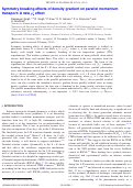 Cover page: Symmetry breaking effects of density gradient on parallel momentum transport: A new ρs* effect