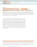 Cover page: Disposal of iron by a mutant form of lipocalin 2