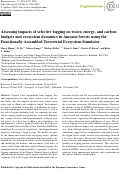 Cover page: Assessing impacts of selective logging on water, energy, and carbon budgets and ecosystem dynamics in Amazon forests using the Functionally Assembled Terrestrial Ecosystem Simulator