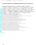 Cover page: A statistical analysis of circumstellar material in Type Ia supernovae