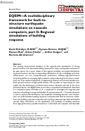 Cover page: EQSIM—A multidisciplinary framework for fault-to-structure earthquake simulations on exascale computers, part II: Regional simulations of building response