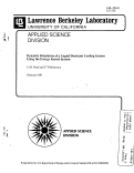 Cover page: Dynamic Simulation of a Liquid Dessicant Cooling System Using the Energy Kernel System