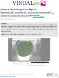 Cover page: Vitreous Hemorrhage Case Report