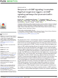 Cover page: Reciprocal c-di-GMP signaling: Incomplete flagellum biogenesis triggers c-di-GMP signaling pathways that promote biofilm formation.