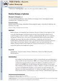 Cover page: Medical therapy of gliomas