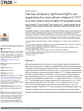 Cover page: Two key cathepsins, TgCPB and TgCPL, are targeted by the vinyl sulfone inhibitor K11777 in in vitro and in vivo models of toxoplasmosis.