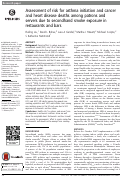 Cover page: Assessment of risk for asthma initiation and cancer and heart disease deaths among patrons and servers due to secondhand smoke exposure in restaurants and bars