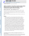 Cover page: GABA concentrations in the anterior cingulate and dorsolateral prefrontal cortices: Associations with chronic cigarette smoking, neurocognition, and decision making