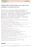 Cover page: Global effects of non‐native tree species on multiple ecosystem services