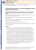 Cover page: Contextual effect of repression of bone morphogenetic protein activity in prostate cancer