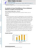 Cover page: Acceleration of Linear Finite-Difference Poisson–Boltzmann Methods on Graphics Processing Units