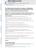 Cover page: The Independent and Interactive Associations of Bilingualism and Sex on Cognitive Performance in Hispanics/Latinos of the Hispanic Community Health Study/Study of Latinos.