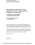 Cover page: Bus Operations in Santa Clara County, Potential Uses of AVL, and Framework for Evaluating Control Strategies