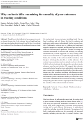 Cover page: Why cachexia kills: examining the causality of poor outcomes in wasting conditions