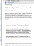 Cover page: Modular Chemical Synthesis of Streptogramin and Lankacidin Antibiotics