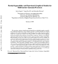 Cover page: Partial separability and functional graphical models for multivariate Gaussian processes