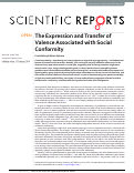 Cover page: The Expression and Transfer of Valence Associated with Social Conformity