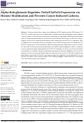 Cover page: Alpha-Ketoglutarate Regulates Tnfrsf12a/Fn14 Expression via Histone Modification and Prevents Cancer-Induced Cachexia.