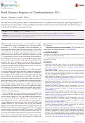 Cover page: Draft Genome Sequence of Tombunodavirus UC1