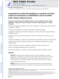 Cover page: Lipoprotein-associated phospholipase A2 and risk of incident cardiovascular disease in a multi-ethnic cohort: The multi ethnic study of atherosclerosis